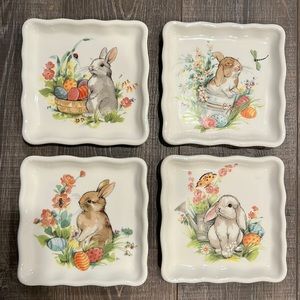 Easter Bunny Plate Set